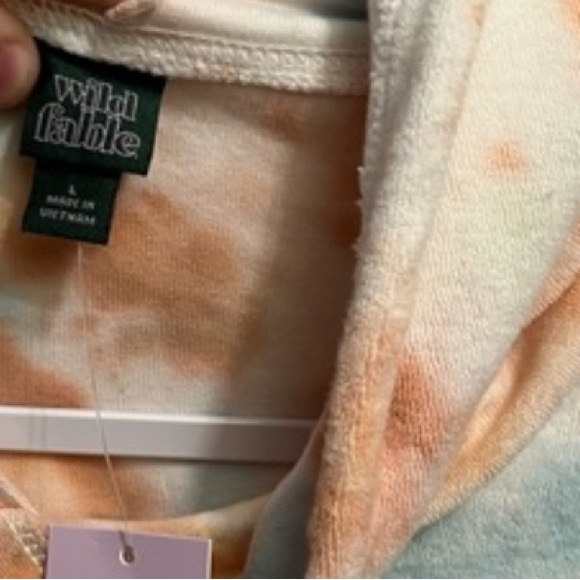 Terry cloth tie dye hoodie - Picture 3 of 3